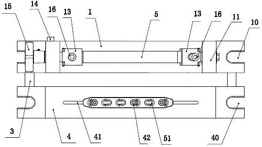 A straight bone plate processing jig