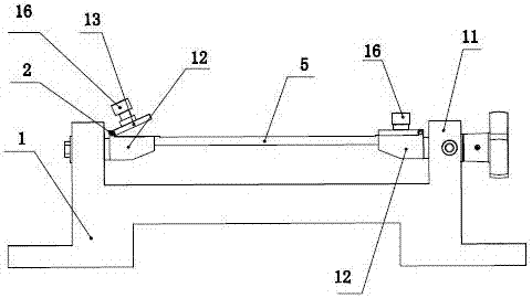 A straight bone plate processing jig