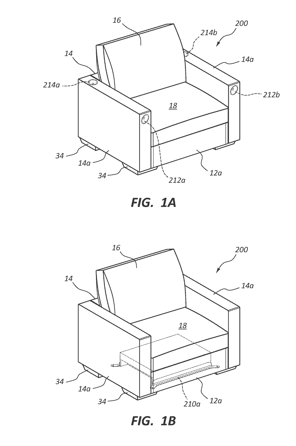 Electronic Furniture Systems with Integrated Artificial Intelligence