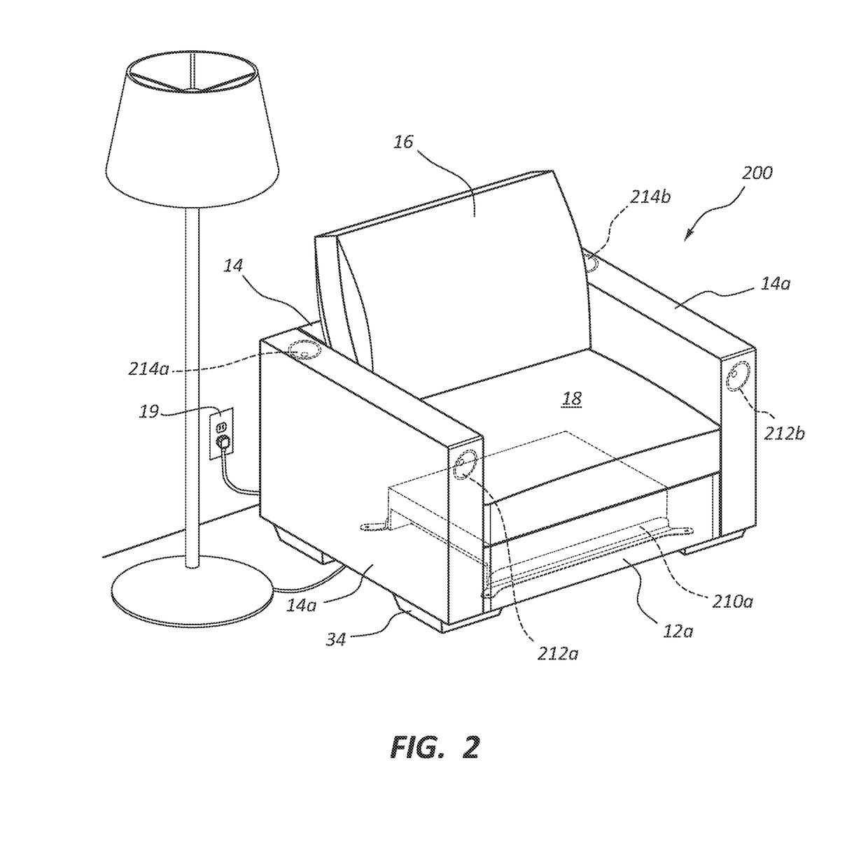 Electronic Furniture Systems with Integrated Artificial Intelligence