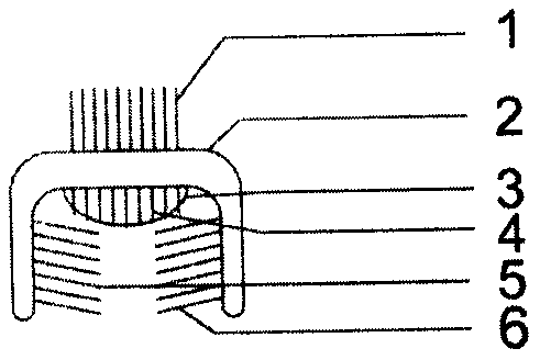 Four-sided toothbrush