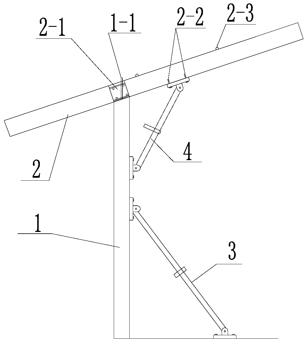 Connecting joint of prefabricated hood pitched roof and prefabricated wall and construction method of connecting joint