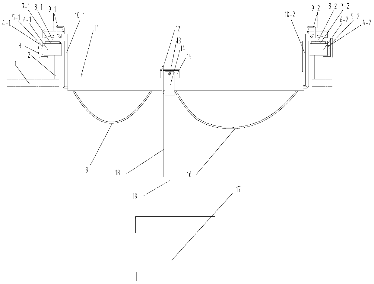 Air floatation hanging type gravity unloading device for space deployable mechanism