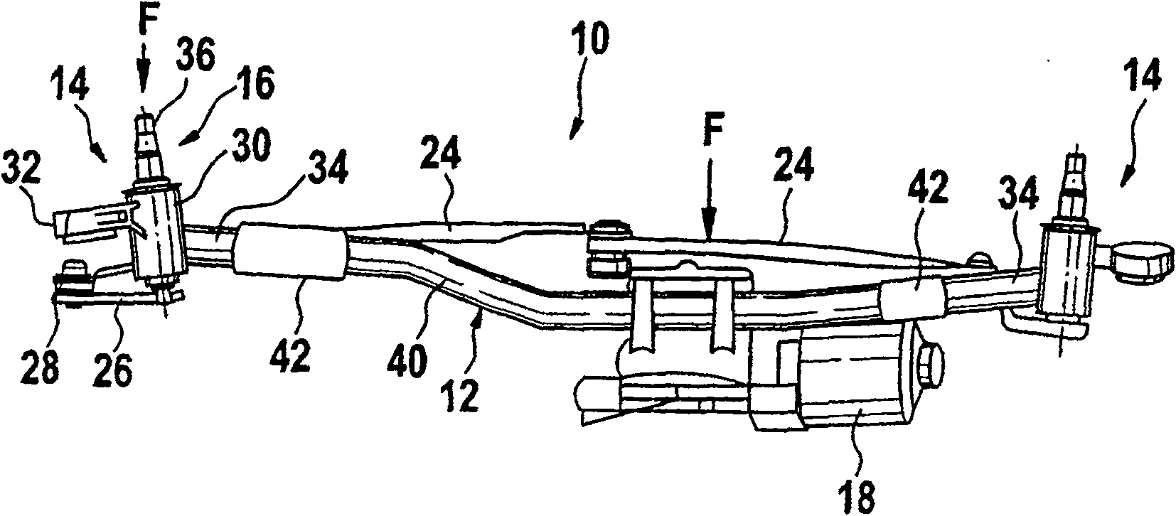 Windshield wiping device, especially for a motor vehicle