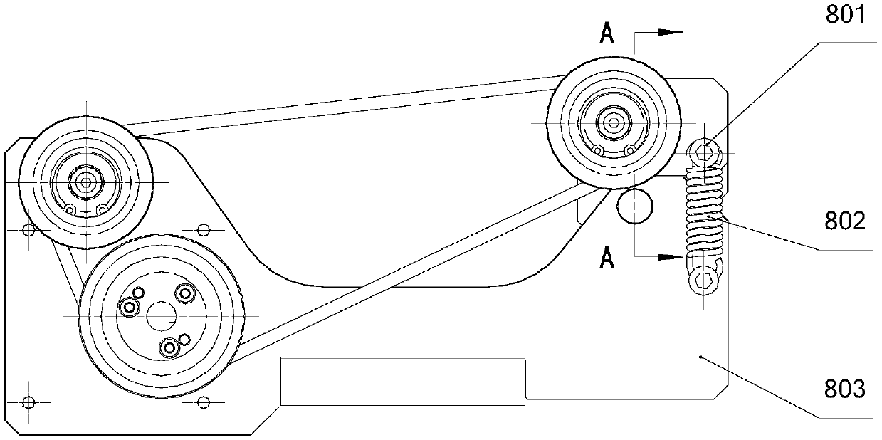 Straightening machine and its drive device with friction