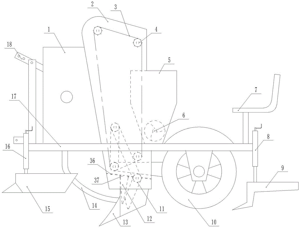 Garlic sowing machine