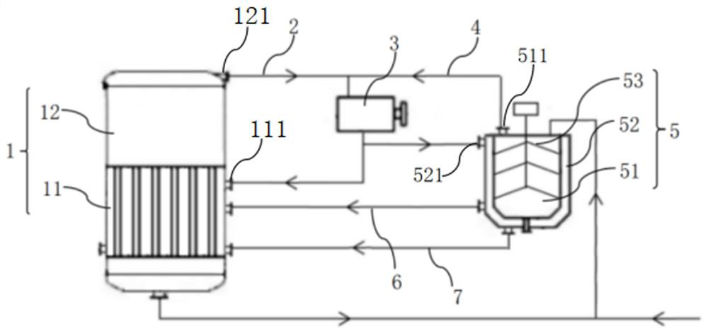 High-temperature continuous evaporative crystallization equipment and crystallization process thereof