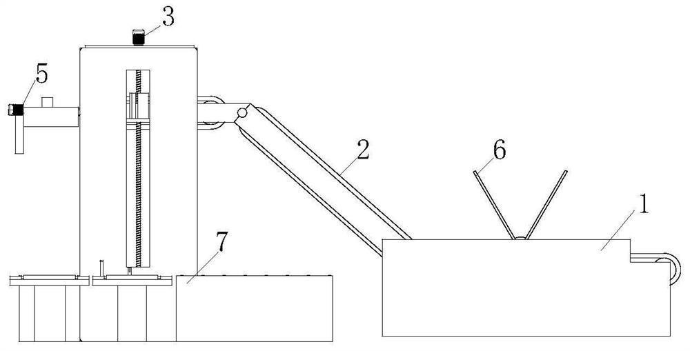 A cardboard packaging device for carton packaging