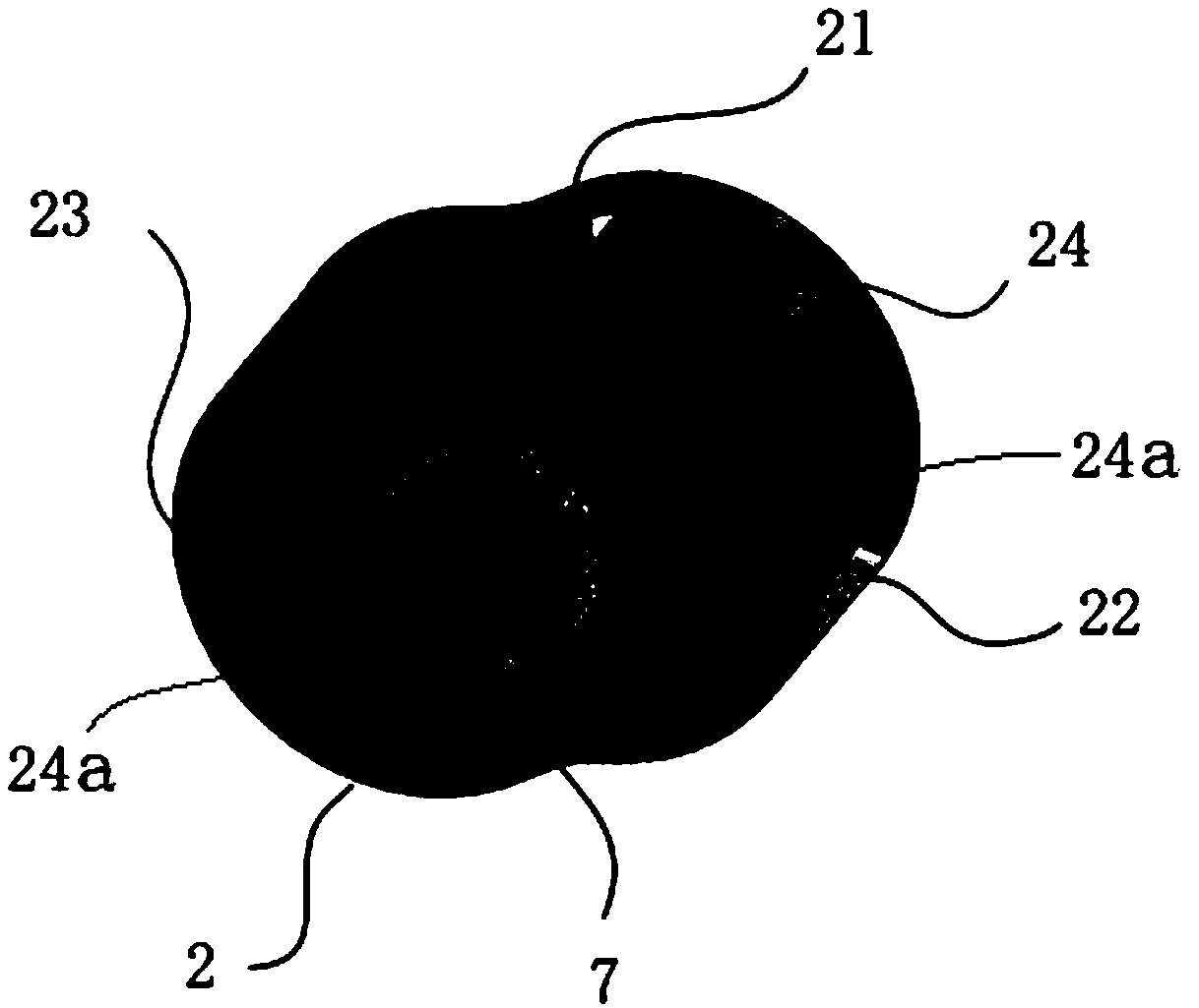 Combustion chamber structure of cycloid rotor engine and cycloid rotor engine