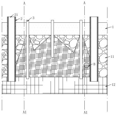 A construction method for shallow foundation pit dewatering for water-rich pebble layer