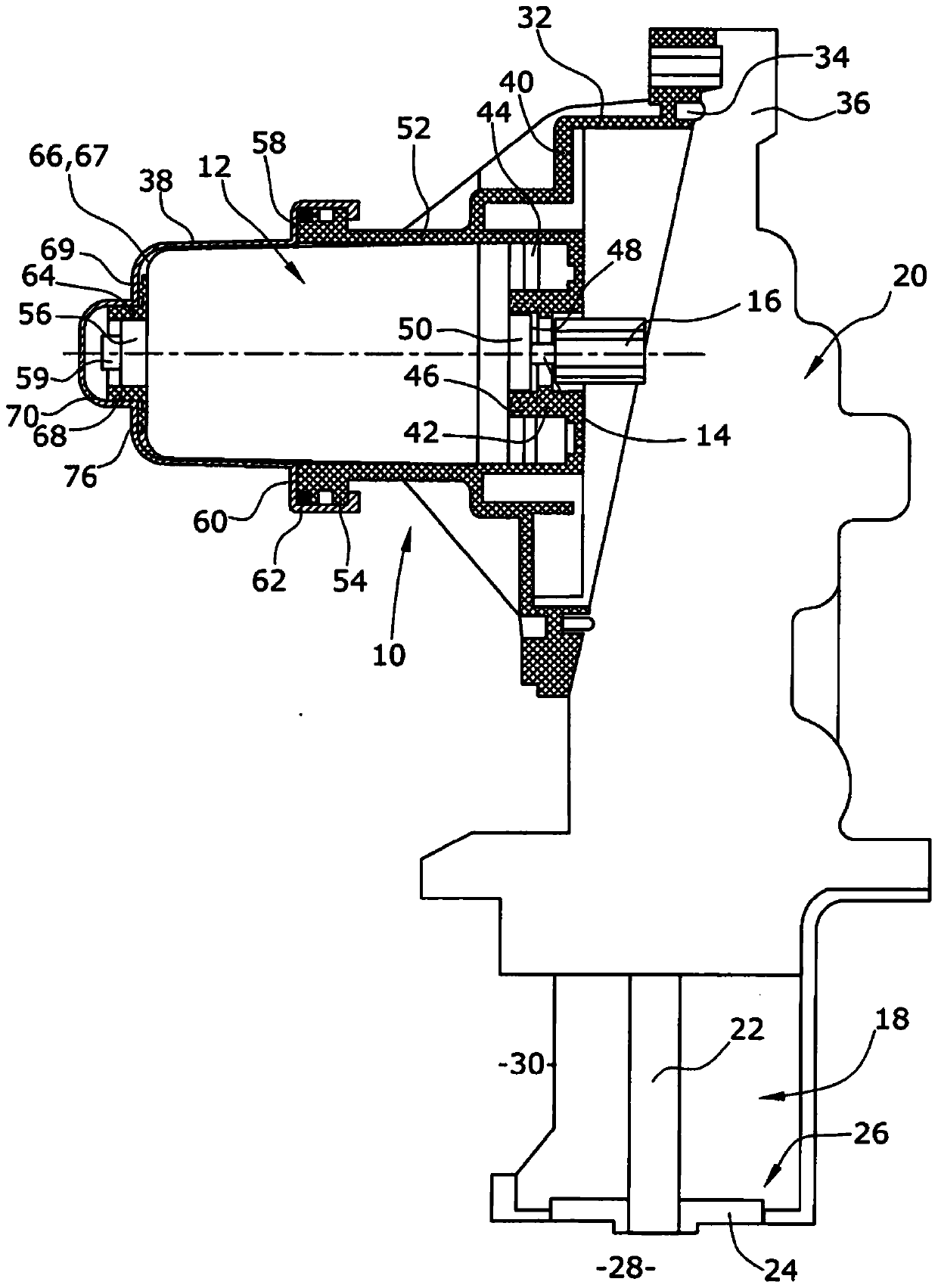 Drives and exhaust gas recirculation valves for assemblies of internal combustion engines