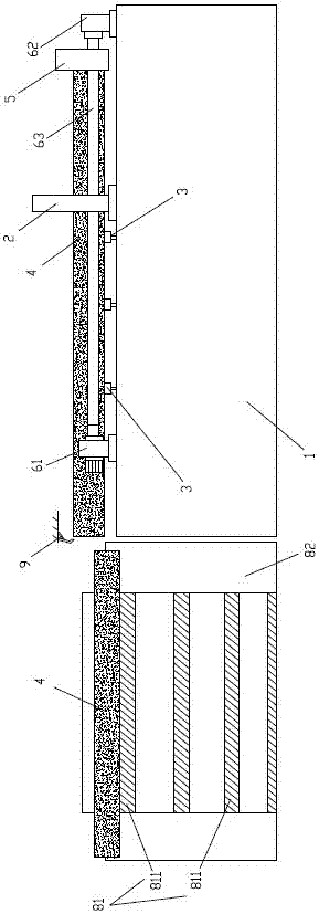 Wood transporting and cutting integrated mechanism