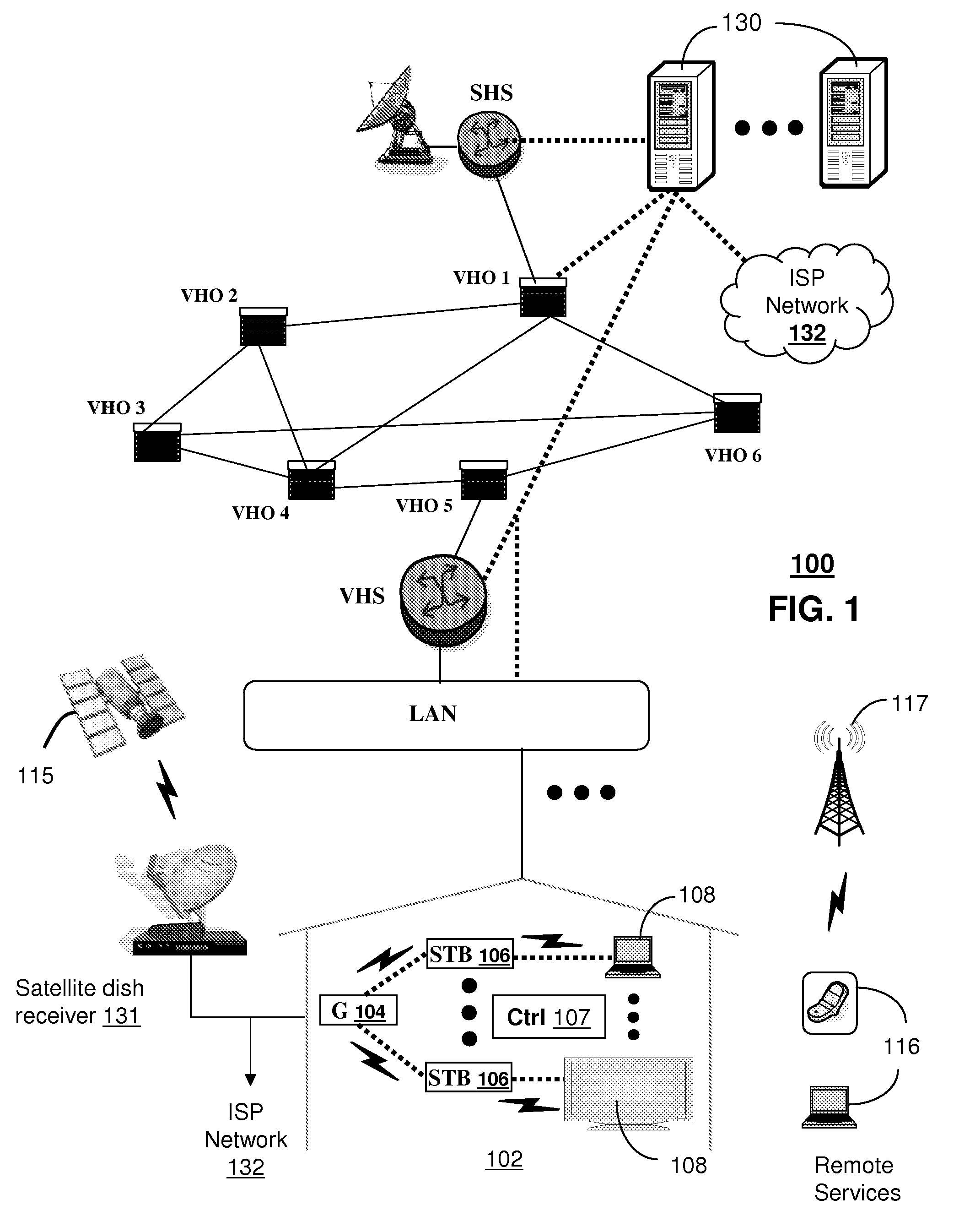 System and method for service restoration in a media communication system