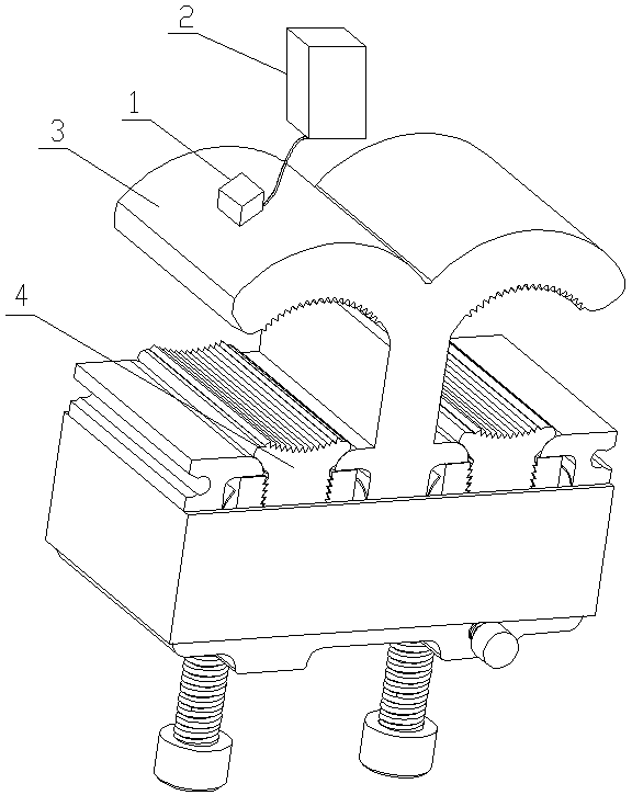 Cable clip with electric remote transmission cable contact state monitoring device