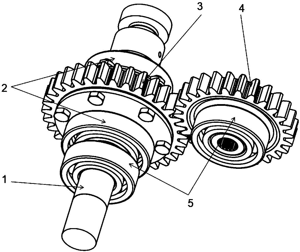 Hydrostatic coupler and automatic unloading mounting method of gear shaft thereof in working process