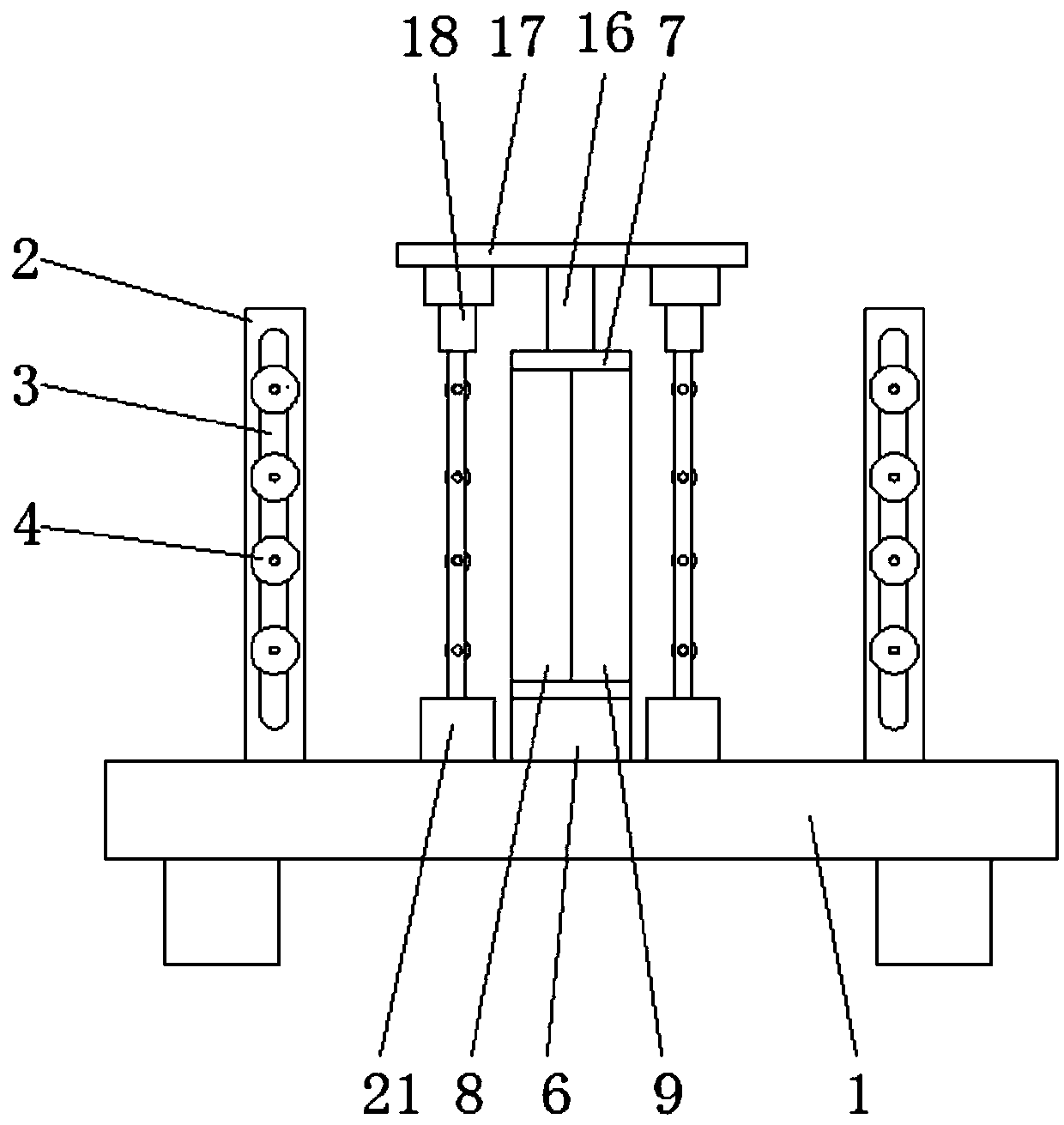 Yarn conveying and carding device