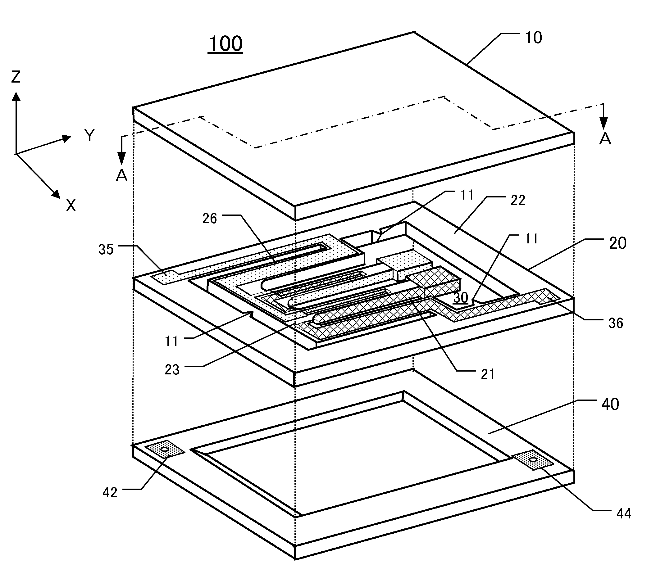 Piezoelectric Frame, Piezoelectric Device and Manufacturing Method for Same