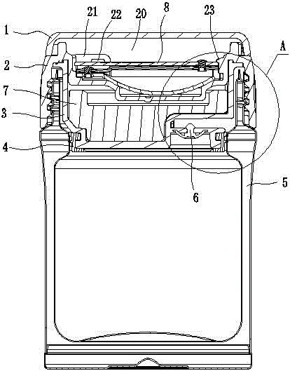 Vessel capable of releasing negative pressure automatically