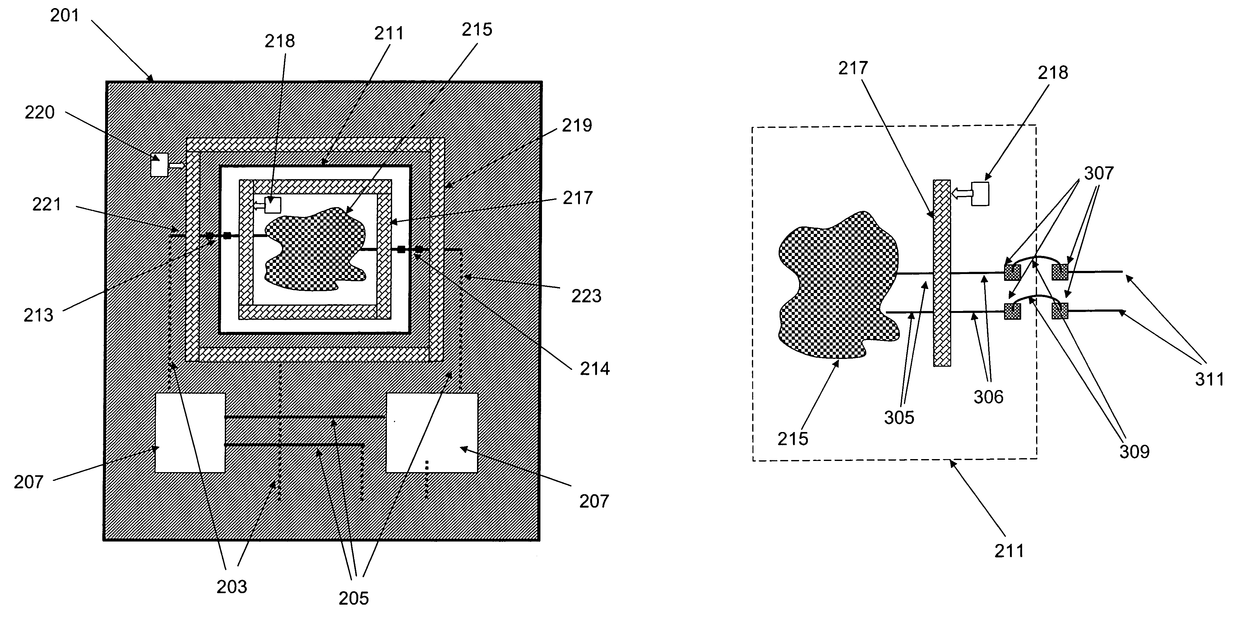 Hybrid semiconductor circuit with programmable intraconnectivity