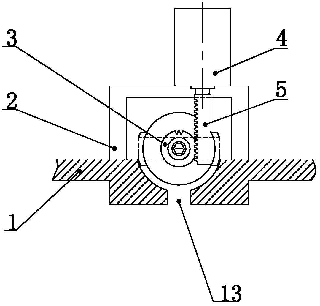 Mechanism for checking out unqualified products from circular annular parts