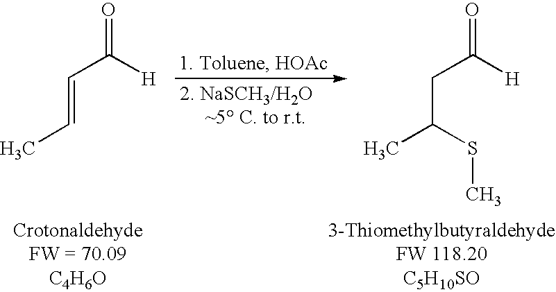 Process for the addition of thiolates to ?,?-unsaturated carbonyl or sulfonyl compounds