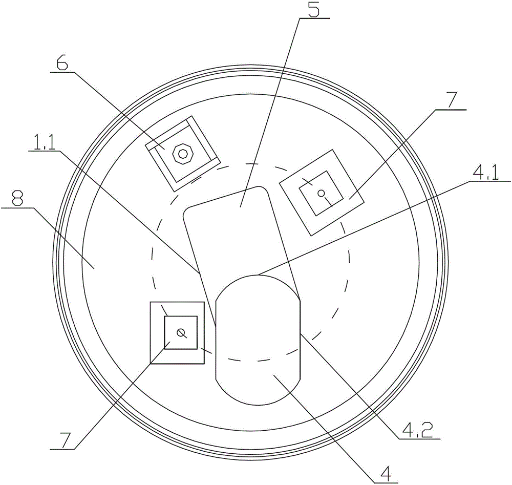 Ladle bottom casting method and lashed area reinforced castable construction mould thereof