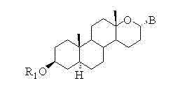 Steroid n-glycoside analogue taking dihydro-pyranoid ring as D ring and preparation and application thereof