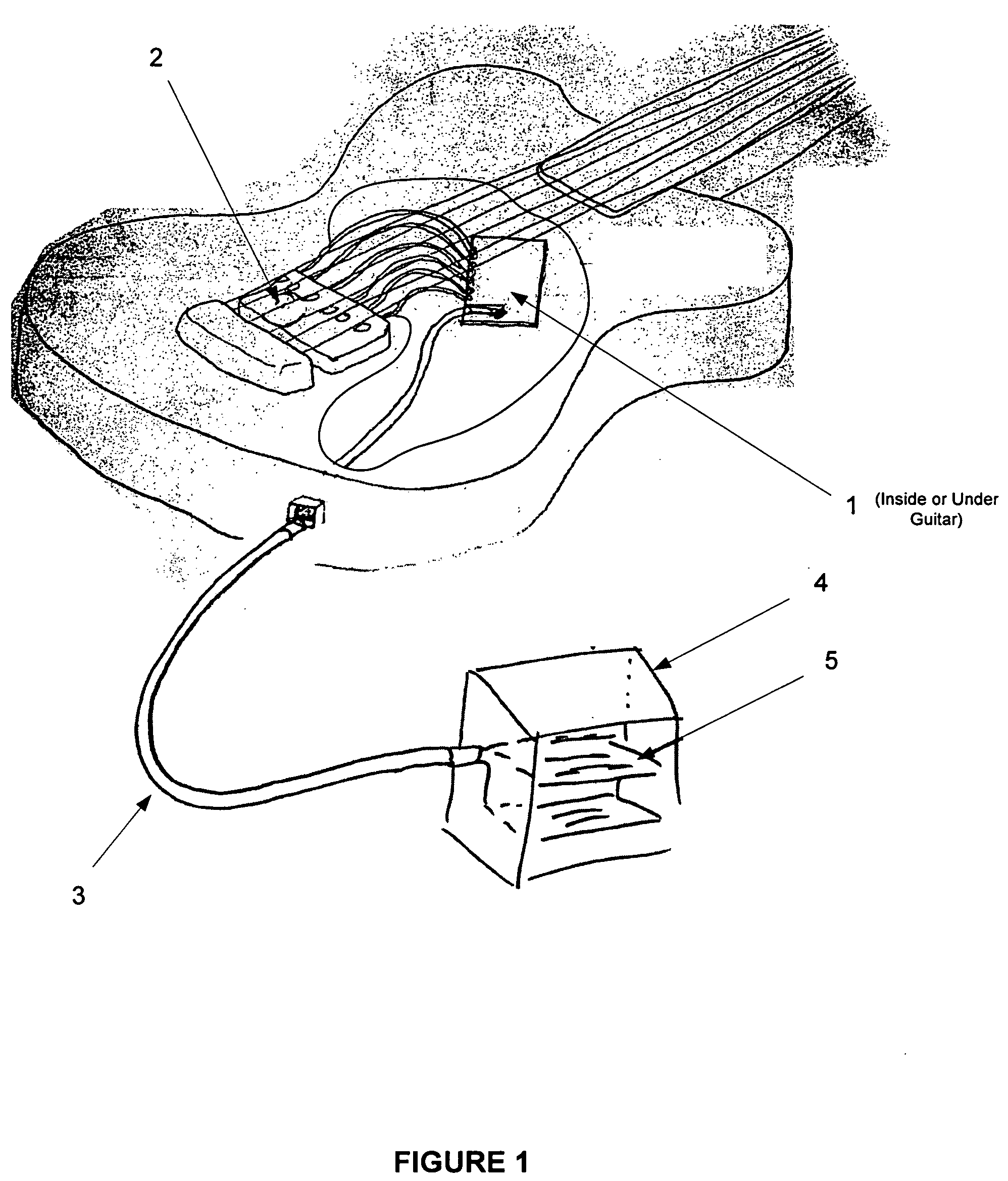 System for digitally transmitting audio data from individual electric guitar strings