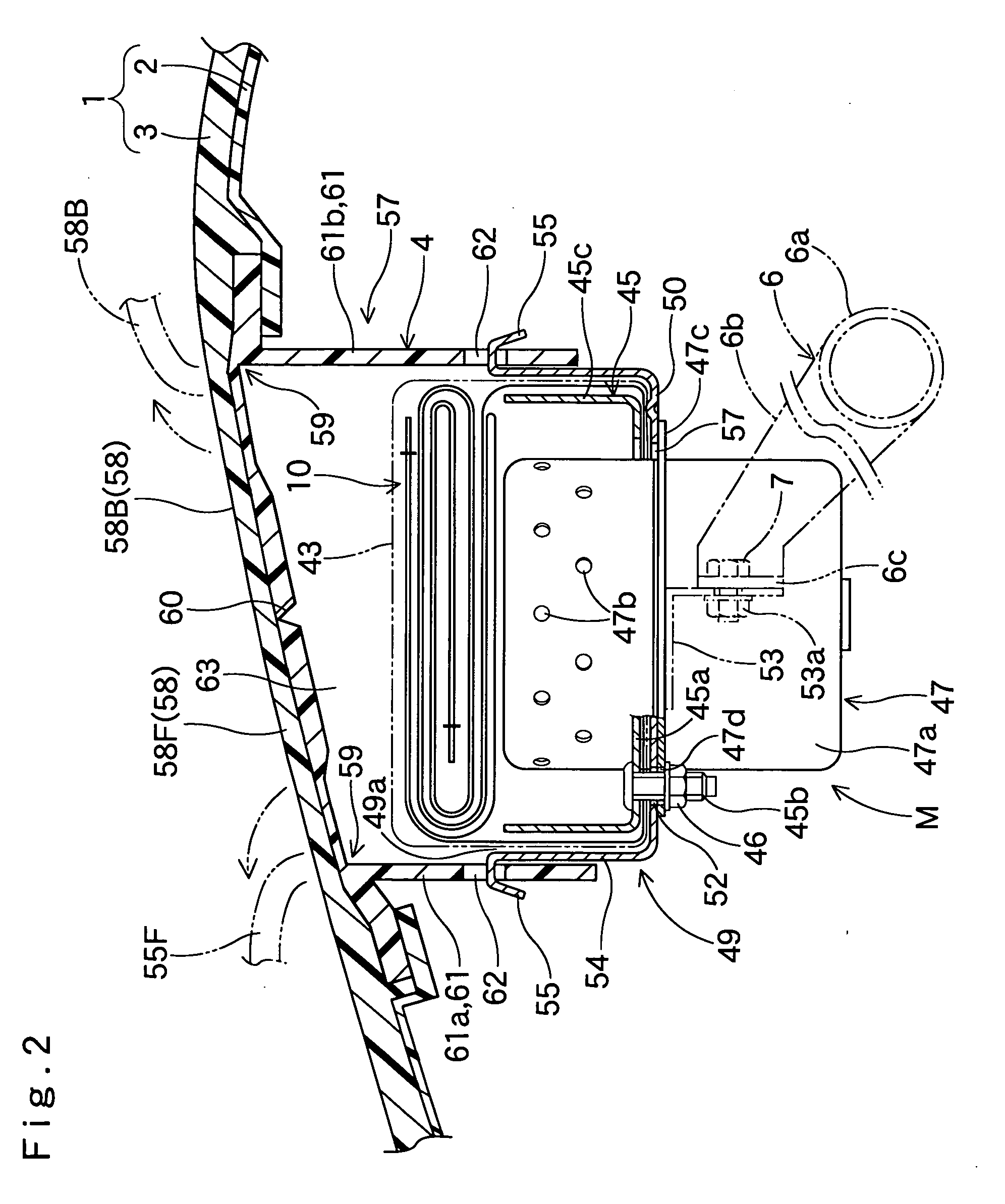 Airbag device for front passenger's seat
