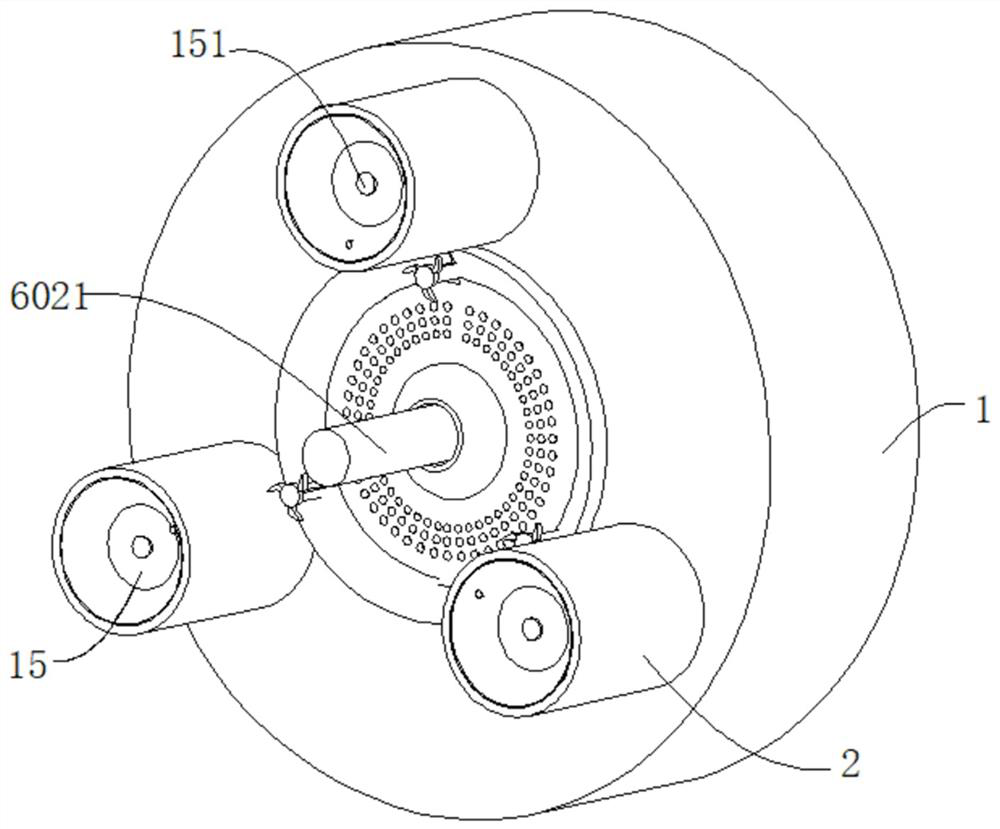 A device for punching holes in a building wall and a method for using the same