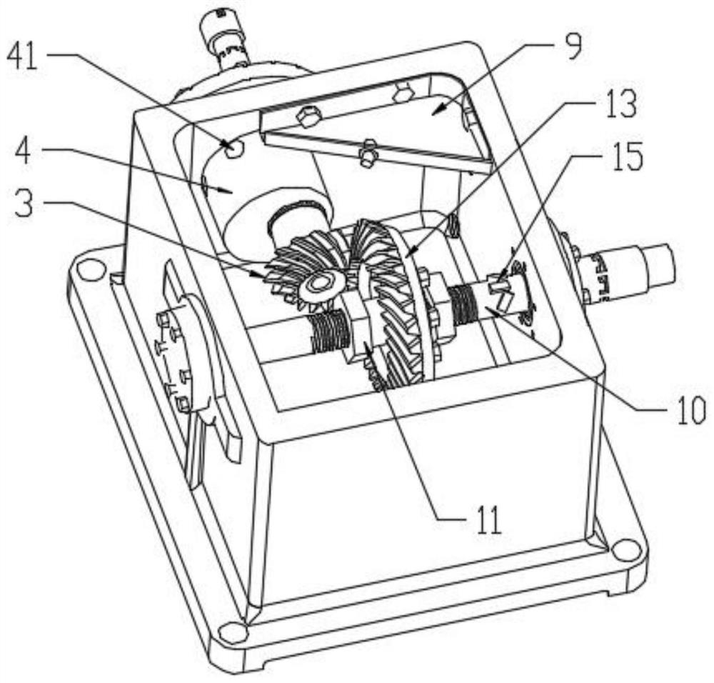 Self-adjusting bevel gear test box with adjustable offset distance