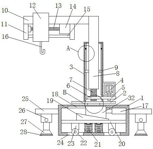 Hoisting tool for building machinery equipment