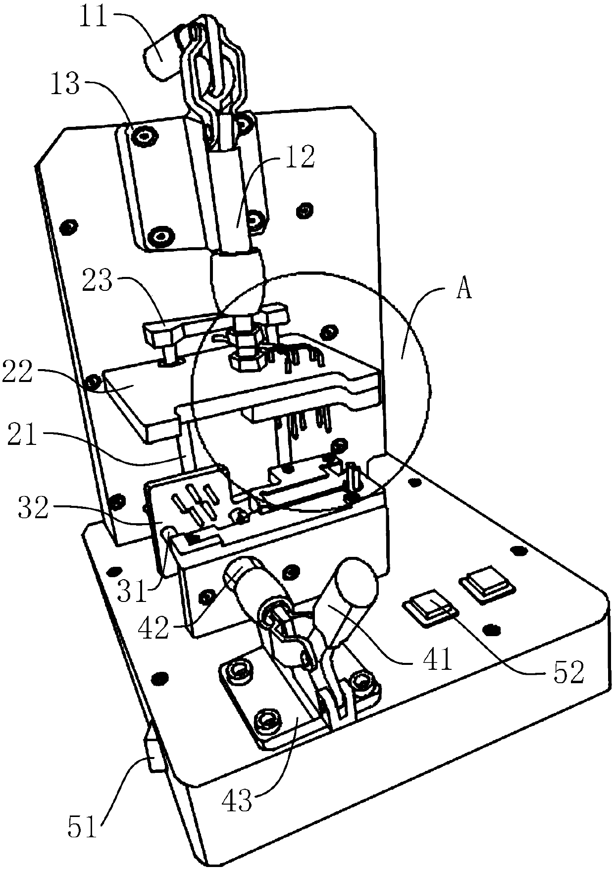 Double-sided circuit board testing device
