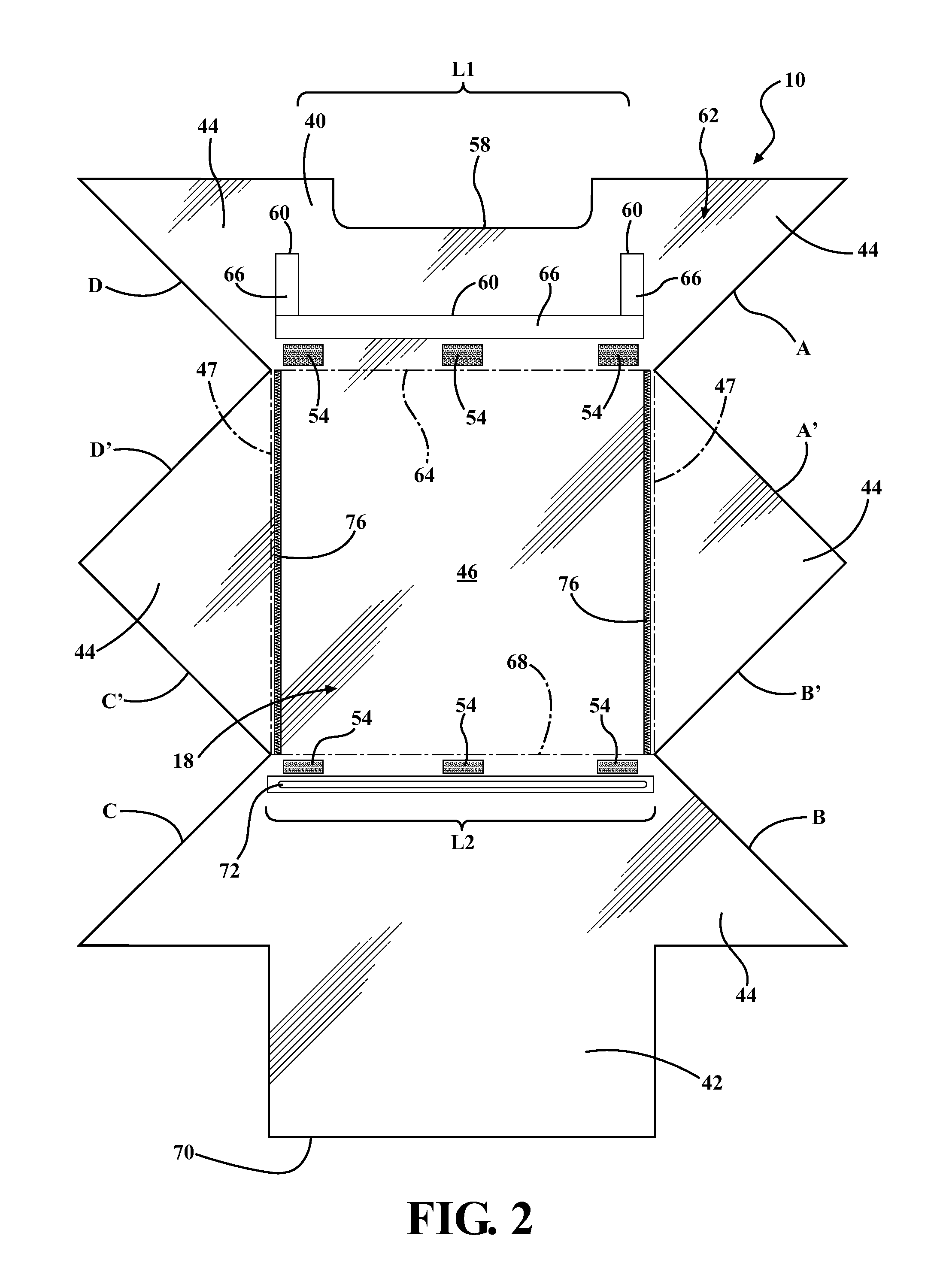 Sterile radiological imaging unit drape and method of providing a sterile surface therewith