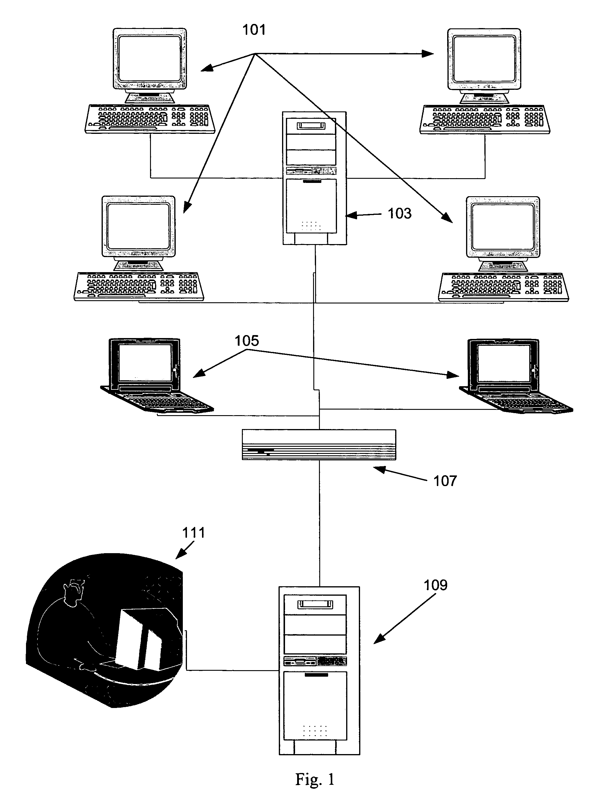 Process and system for updating semantic knowledge over a computer network