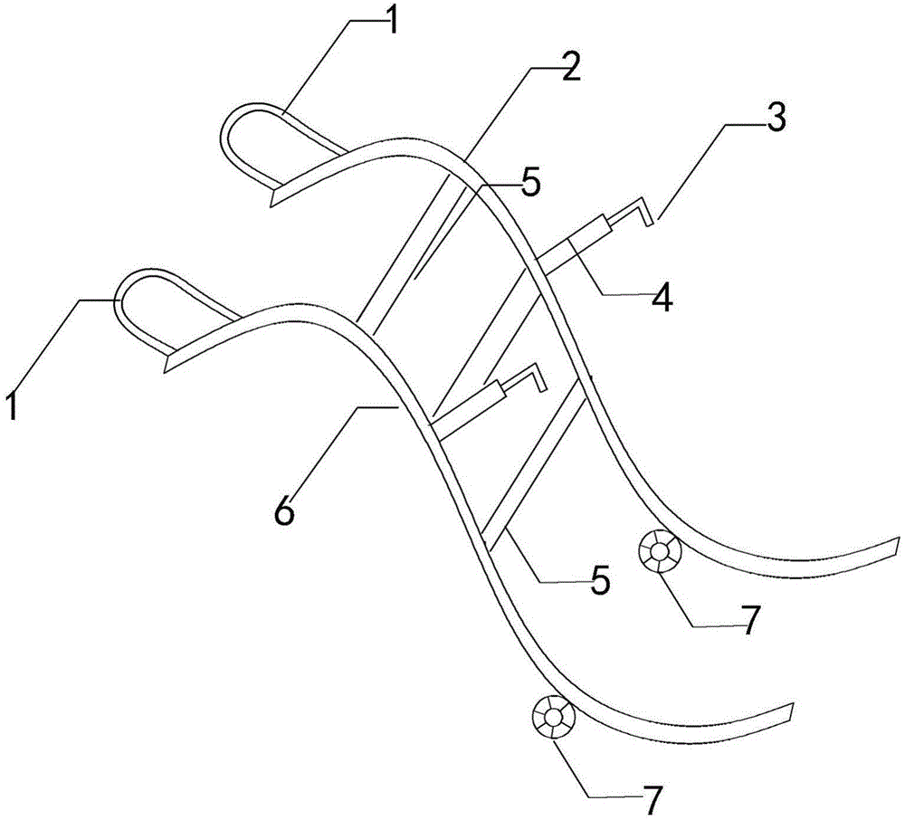 Telescopic dustbin transferring frame