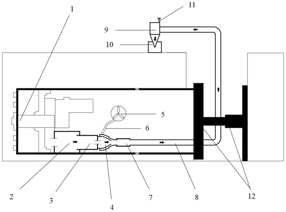 Pipeline trenchless pneumatic dumping system and working method thereof