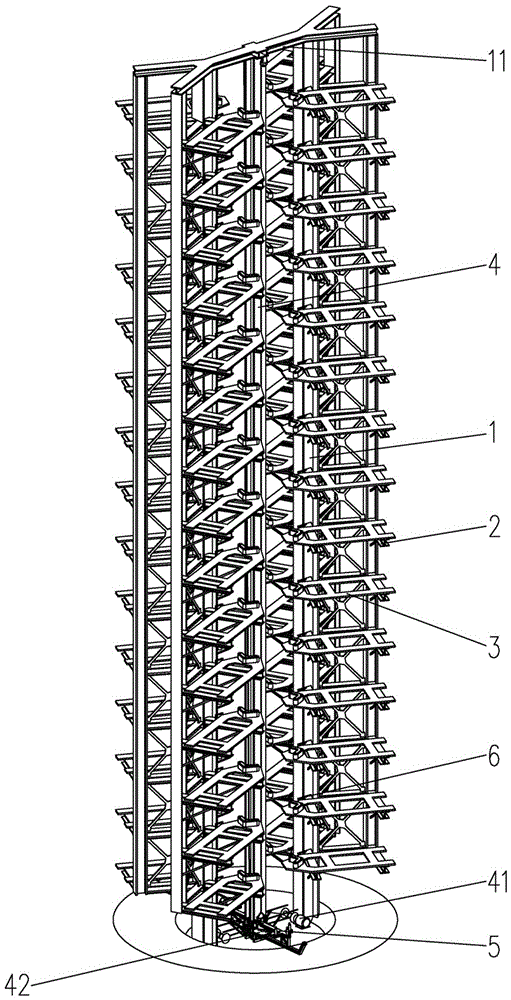 Stereoscopic parking lot and control system thereof