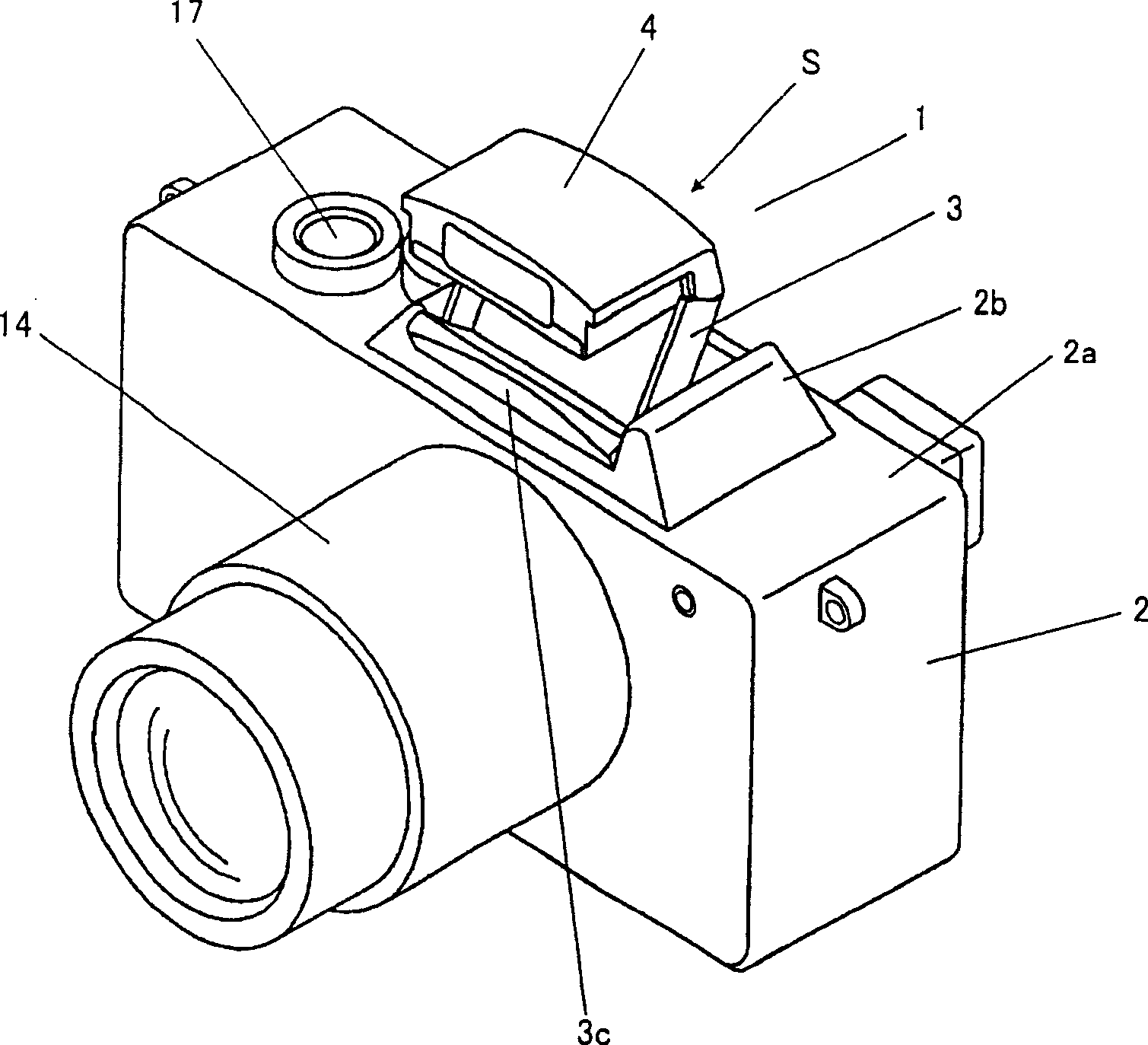 Camera with built-in flash lamp type