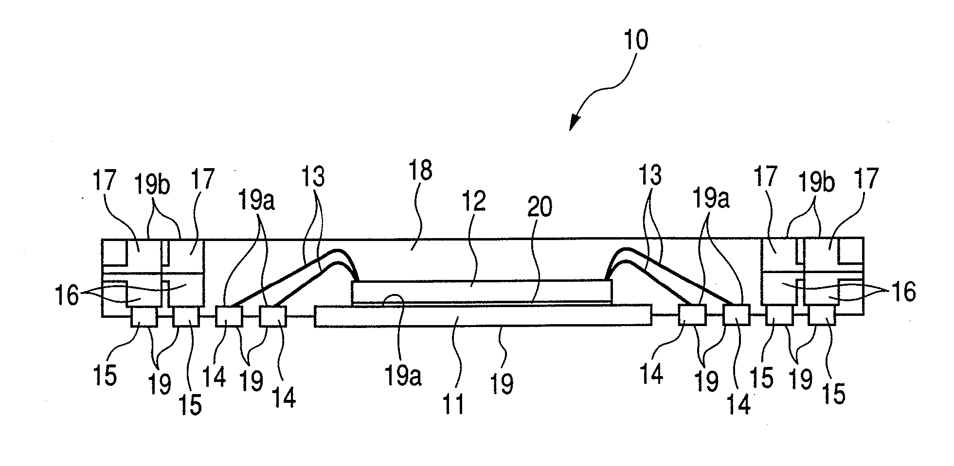Semiconductor device, lead-frame product used for the same and method for manufacturing the same