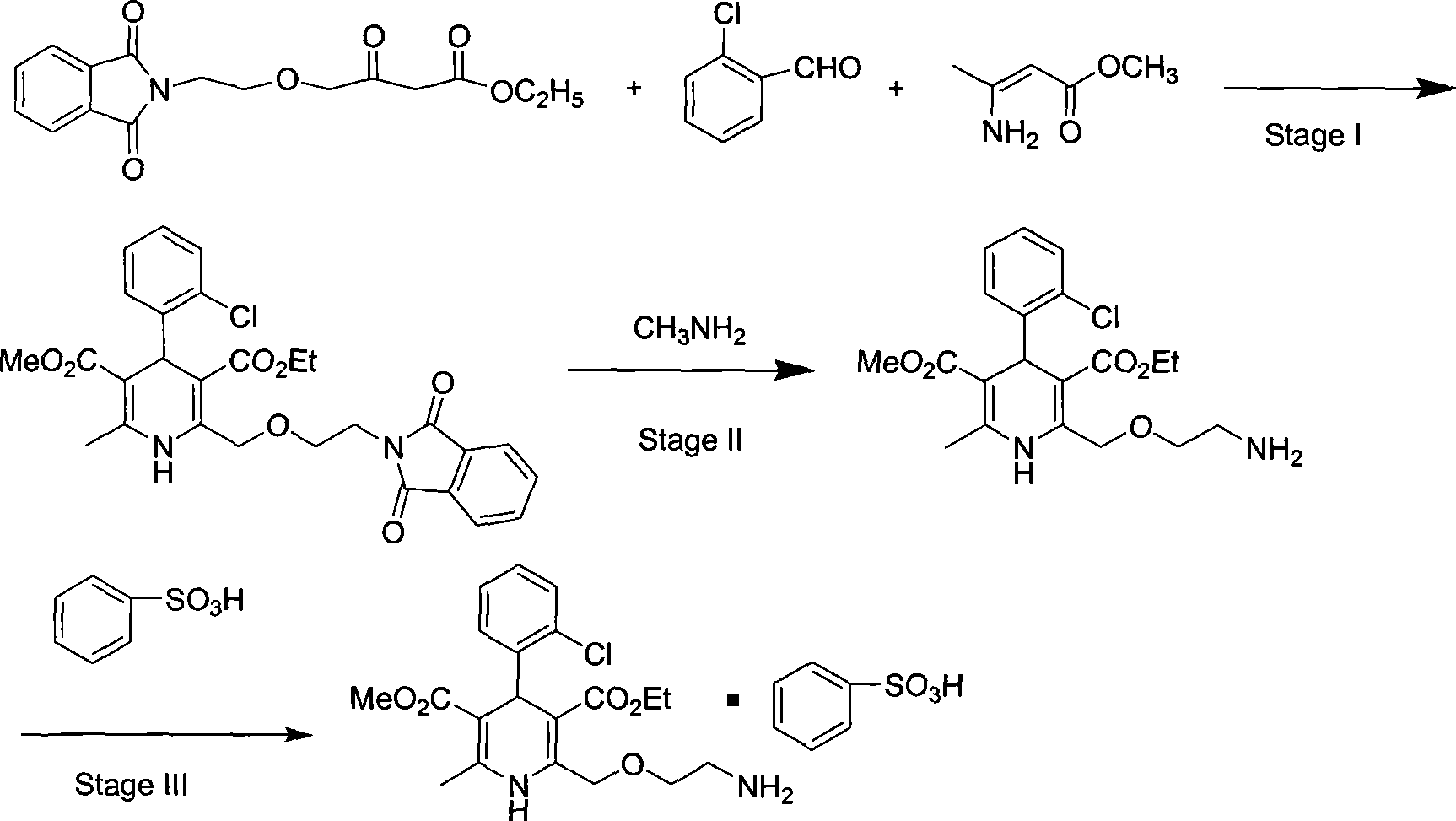 Synthesis of high-purity amlodipine besylate