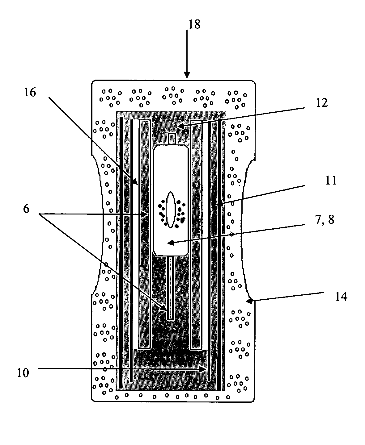 Method of producing absorptive areas for protective products