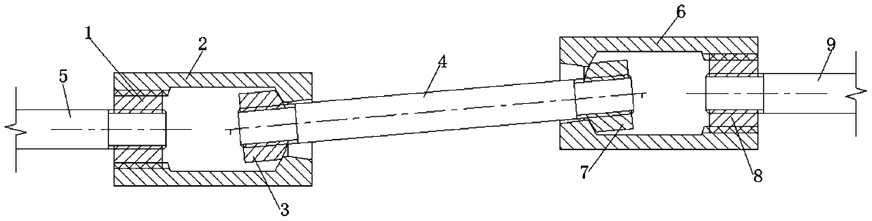 Universal reinforcing steel bar connecting assembly