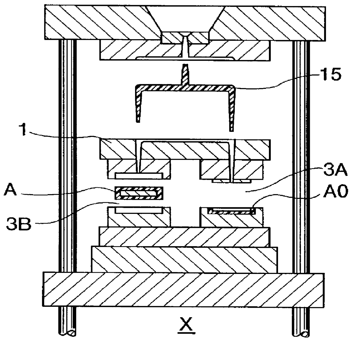 Injection molding method for resin-sealed component