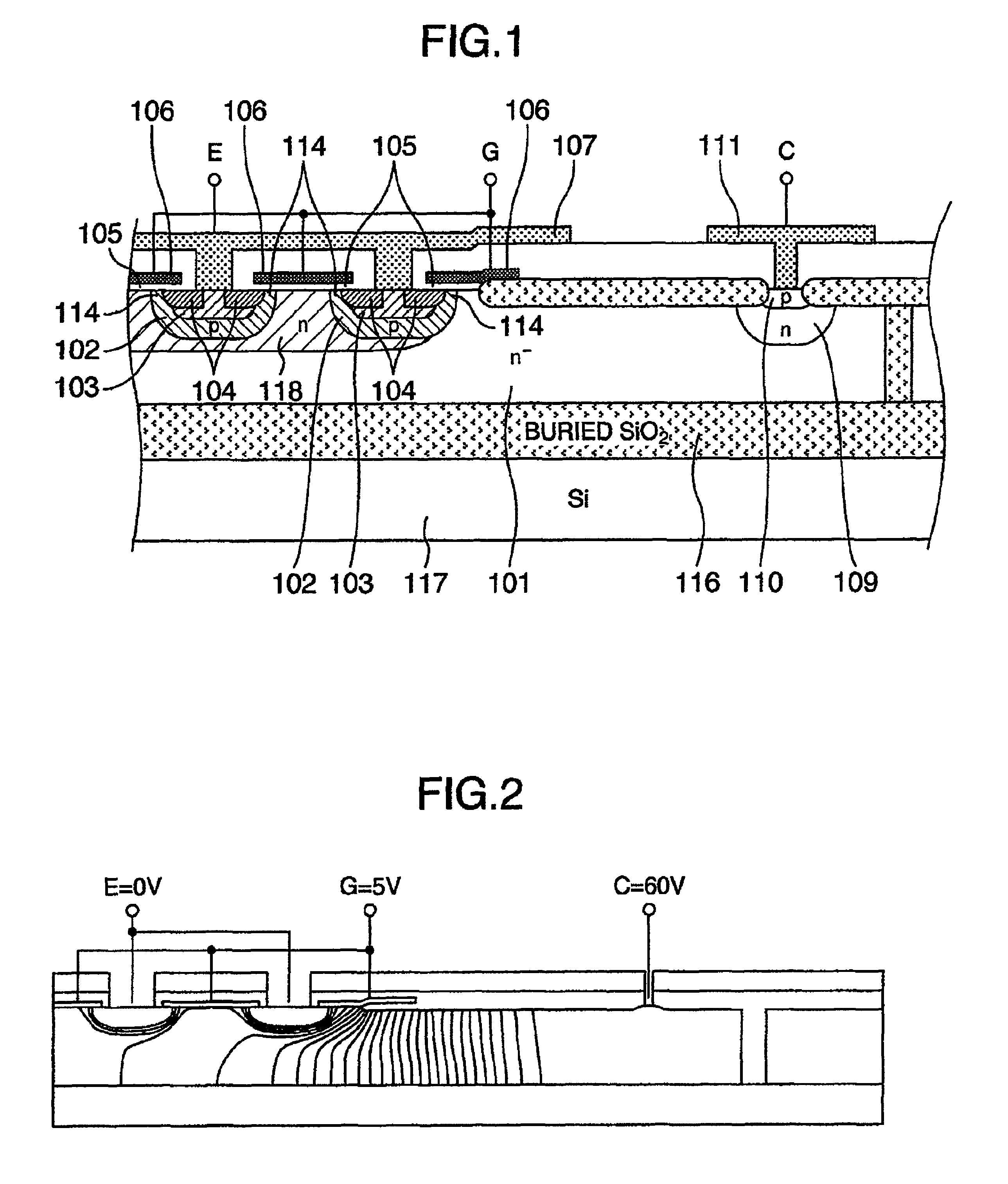 Semiconductor device and semiconductor integrated circuit device for driving plasma display using the semiconductor device