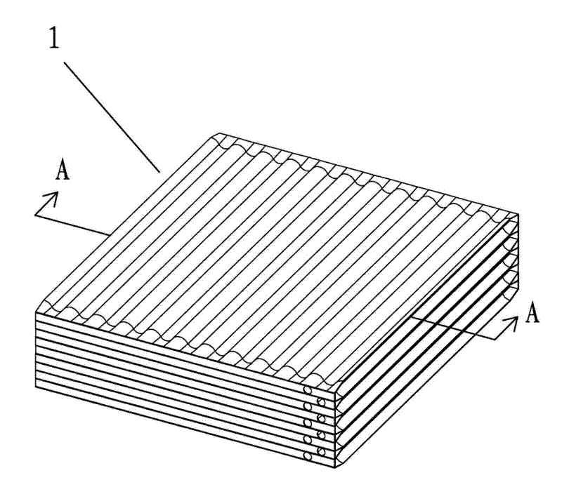 Honeycomb-bundle tubular heat exchanger and manufacturing process thereof
