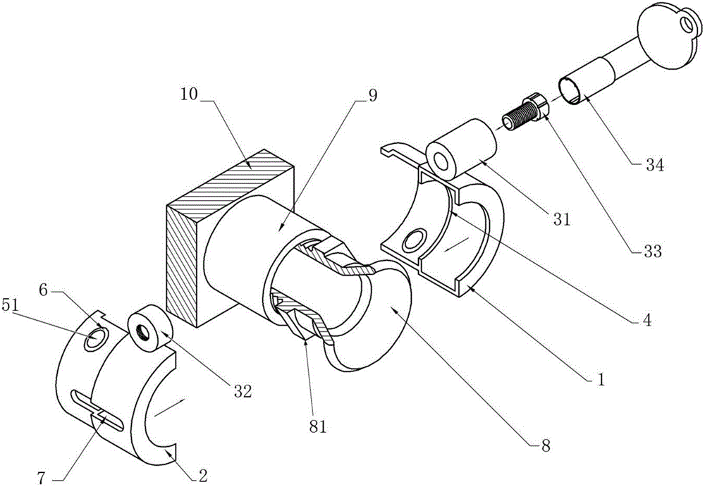 A bell mouth anti-loosening device and anti-loosening method