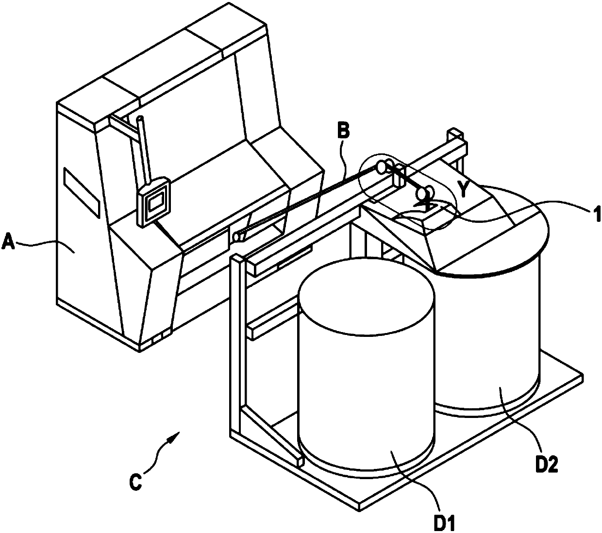 Device for depositing sliver in can
