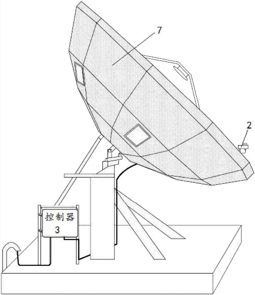 Snow melting or deicing system and snow melting or deicing method for satellite antenna