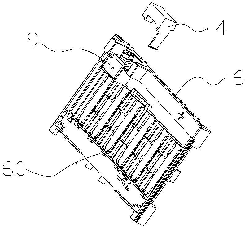 Novel power battery module structure